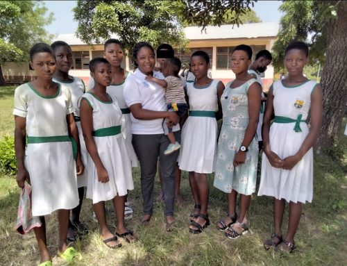Some Of Our Girls Education Support Program Beneficiaries In A Picture With A  Program Officer After Their Basic Education Examination